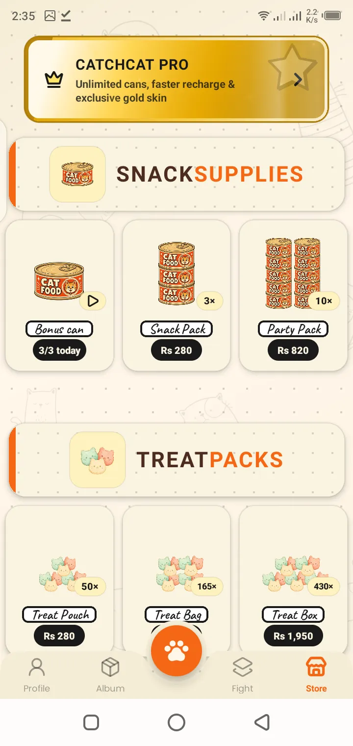 CatchCat APK cat collection album and progress tracking view